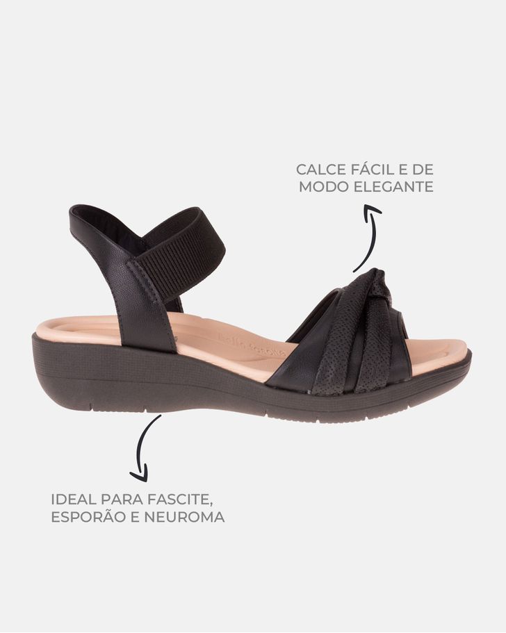 Sandália Helicônia - Preta