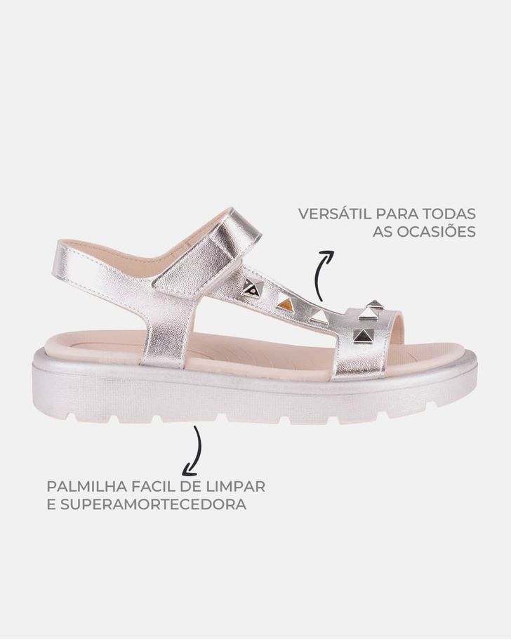 Sandália Sakura - Prata