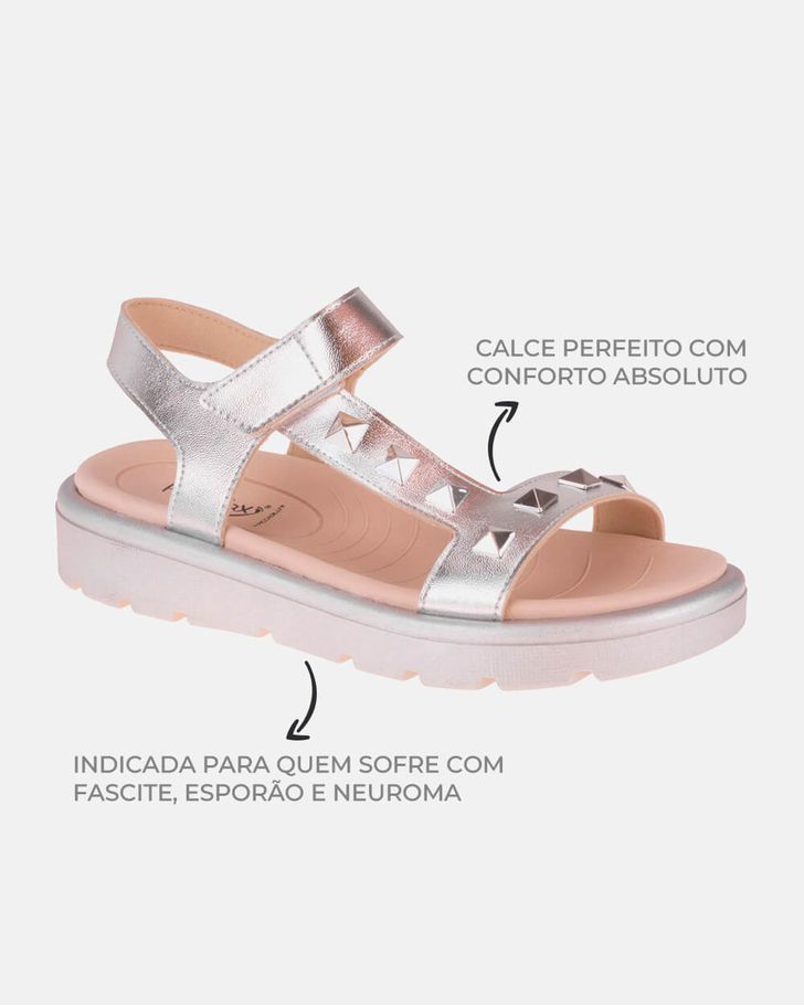 Sandália Sakura - Prata