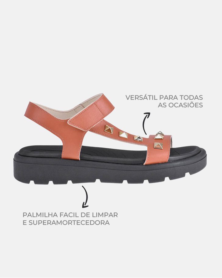 Sandália Sakura - Caramelo