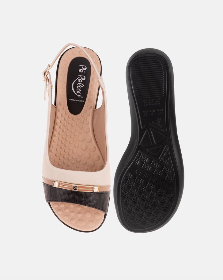 Slingback Jasmim Rasteira - Off White