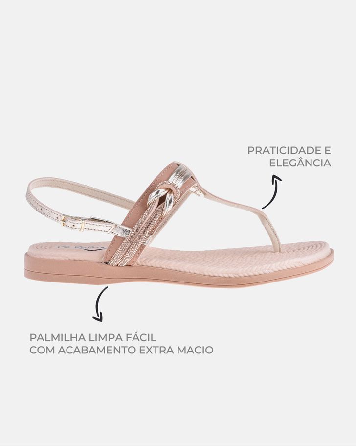Rasteirinha Gardênia - Amêndoa / Ouro