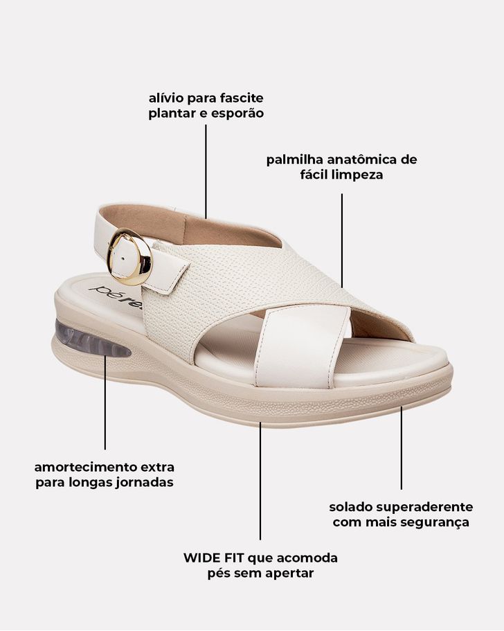 Sandália Camélia - Off White