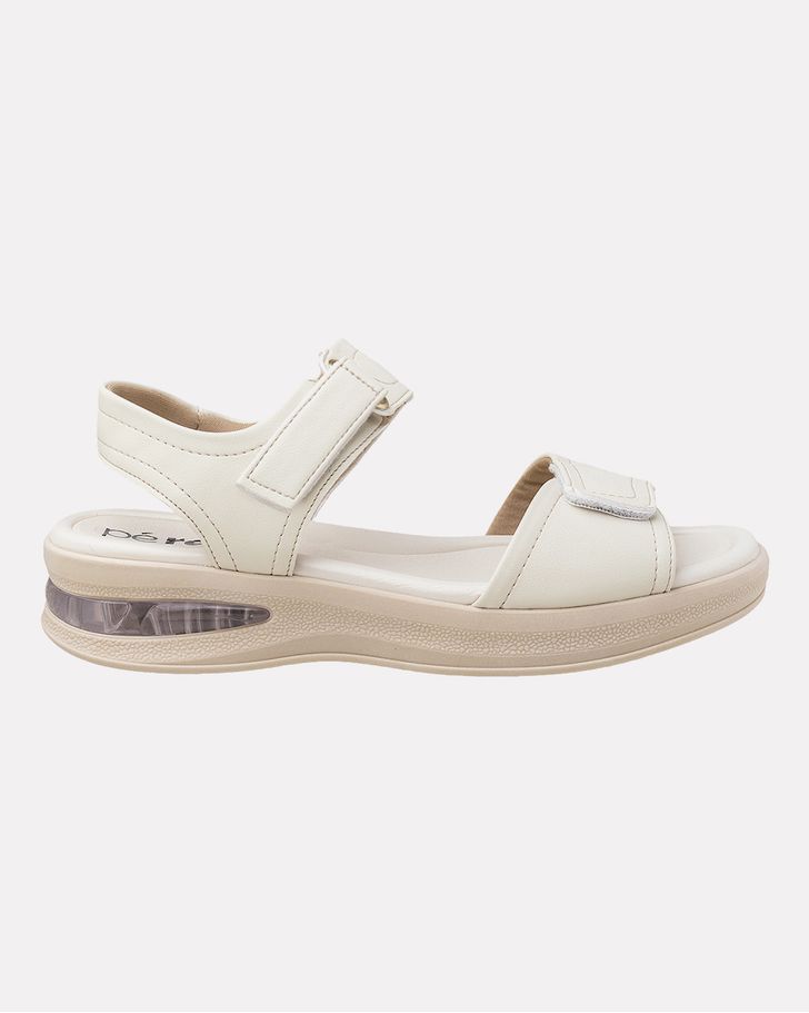 Sandália Velcro Camélia - Off White