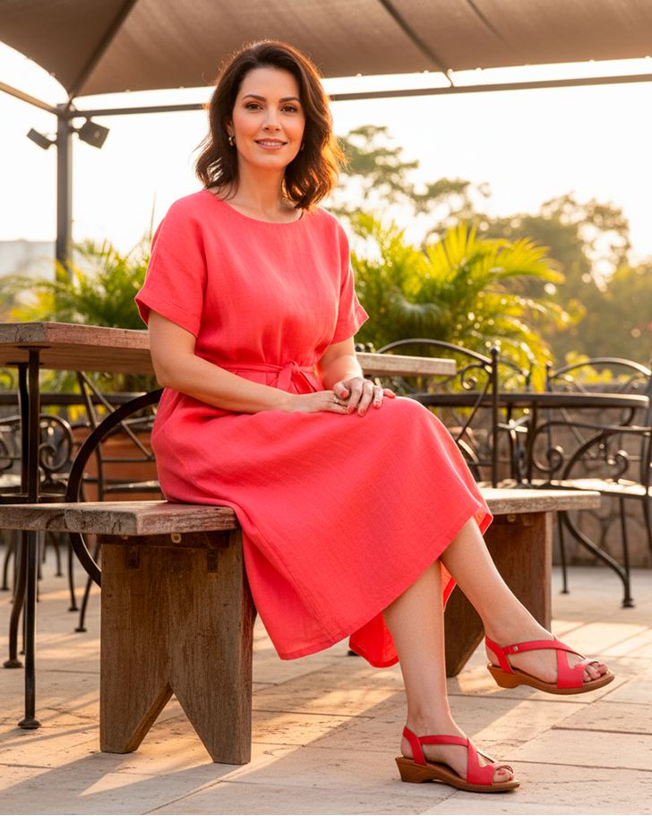Sandália Verbena - Vermelho