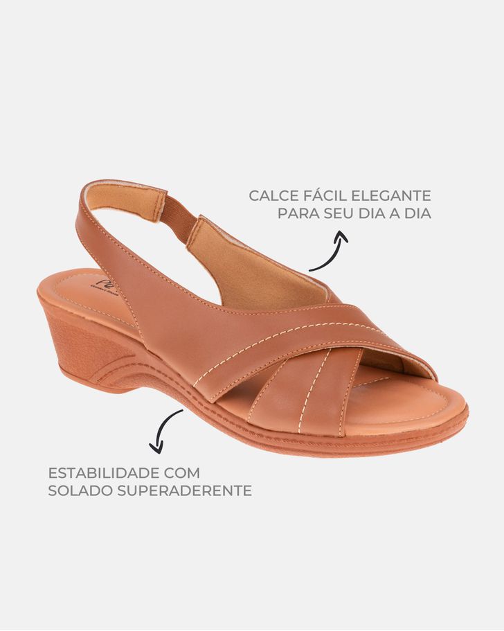 Sandália Verbena - Caramelo