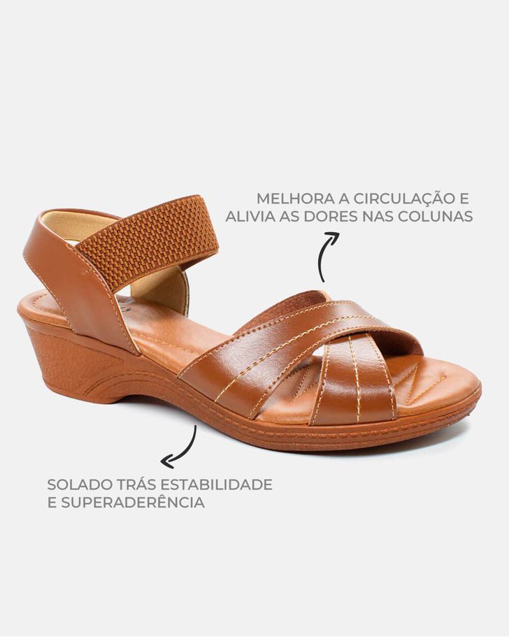 Sandália Verbena - Caramelo