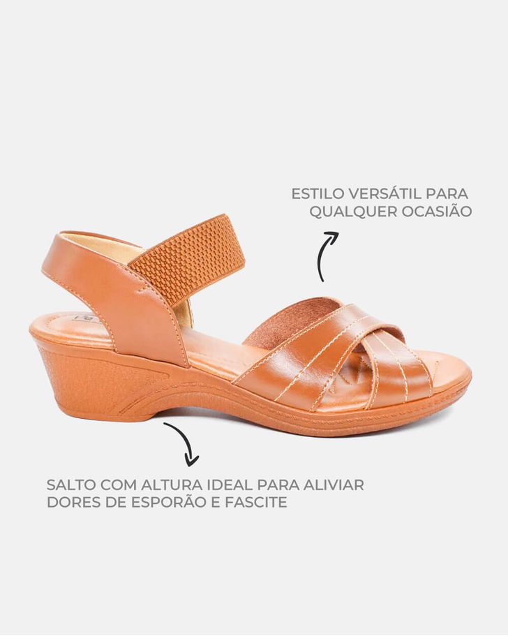 Sandália Verbena - Caramelo
