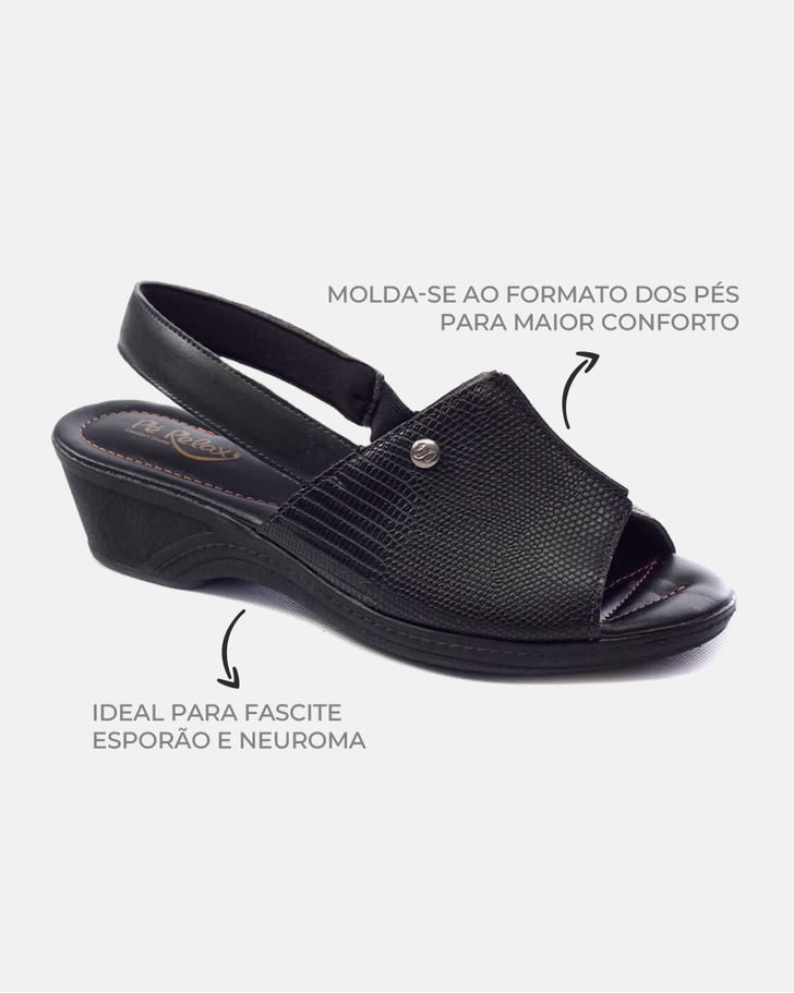 Sandália Fechada Verbena - Preta