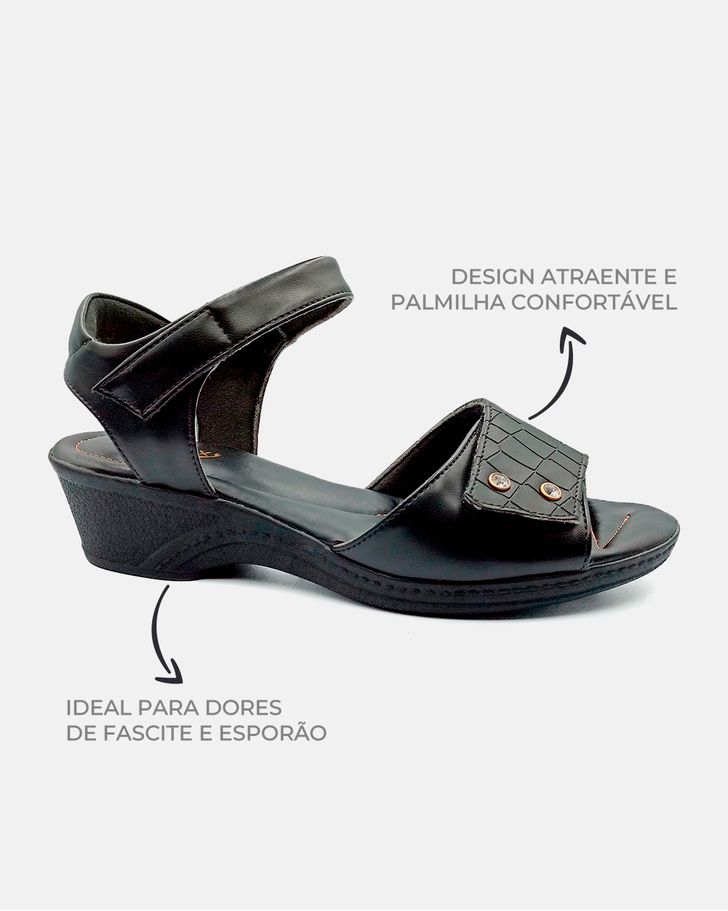 Sandália Verbena - Preto