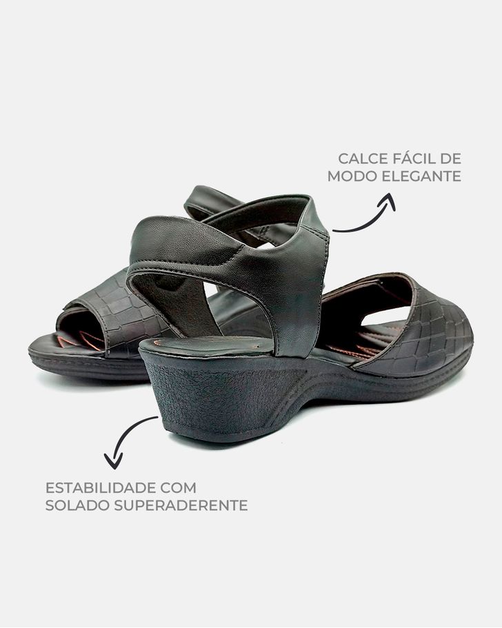 Sandália Verbena - Preto