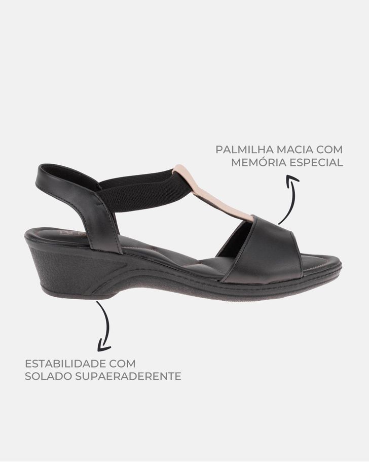 Sandália Verbena - Preta