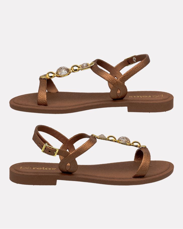 Sandália Dalbergia - Bronze / Moca