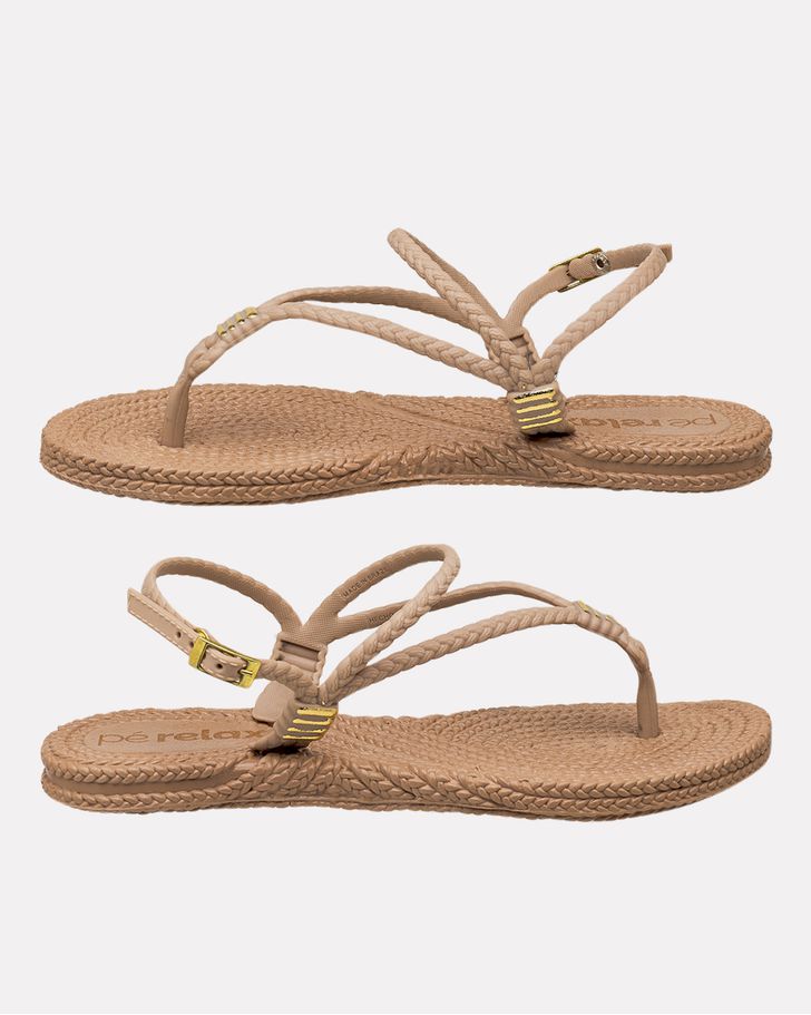 Sandália Hibisco - Taupe