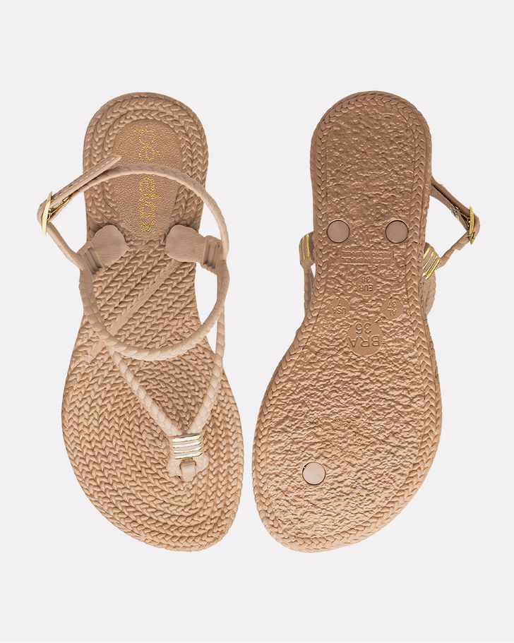 Sandália Hibisco - Taupe
