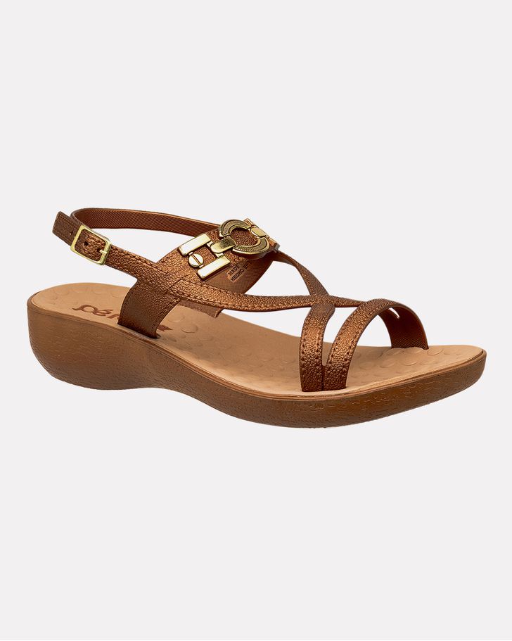 Sandália Ortopédico Giesta - Bronze / Caramelo