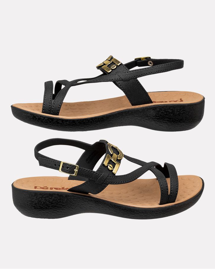 Sandália Ortopédico Giesta - Preta