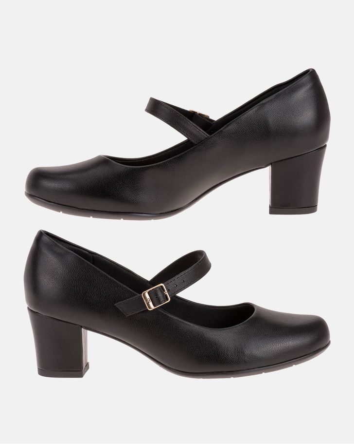 Sapato Mary Jane Boneca Magnólia - Preto