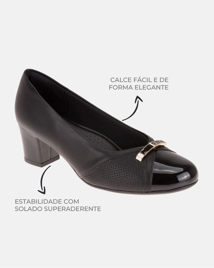 Sapato Social Feminino Magnólia - Preto