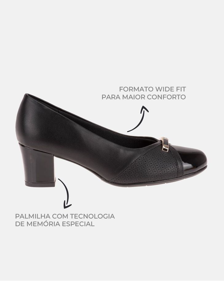 Sapato Social Feminino Magnólia - Preto