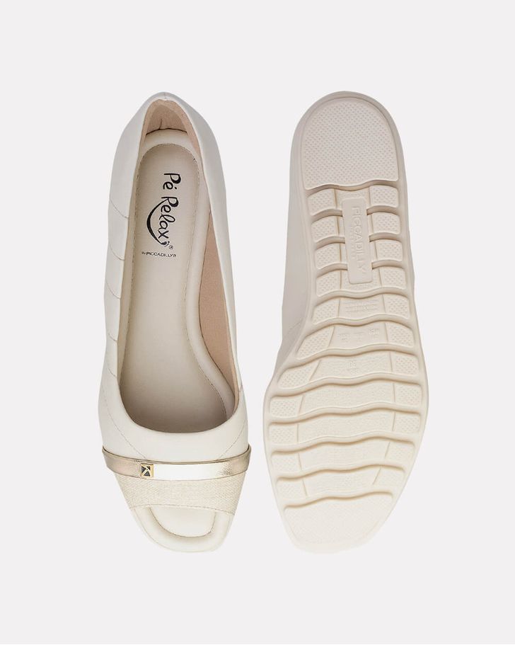 Sapato Aberto Tília - Off White
