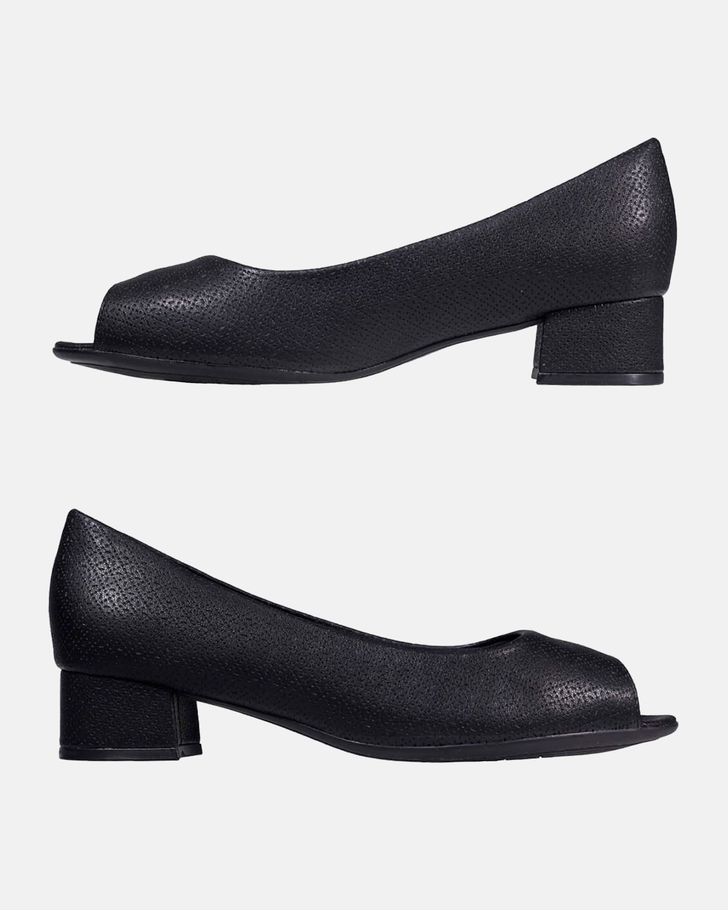 Peep Toe Margarida - Preto