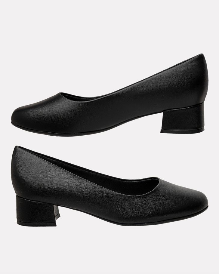 Sapato Salto Bloco Ipoméia - Preto