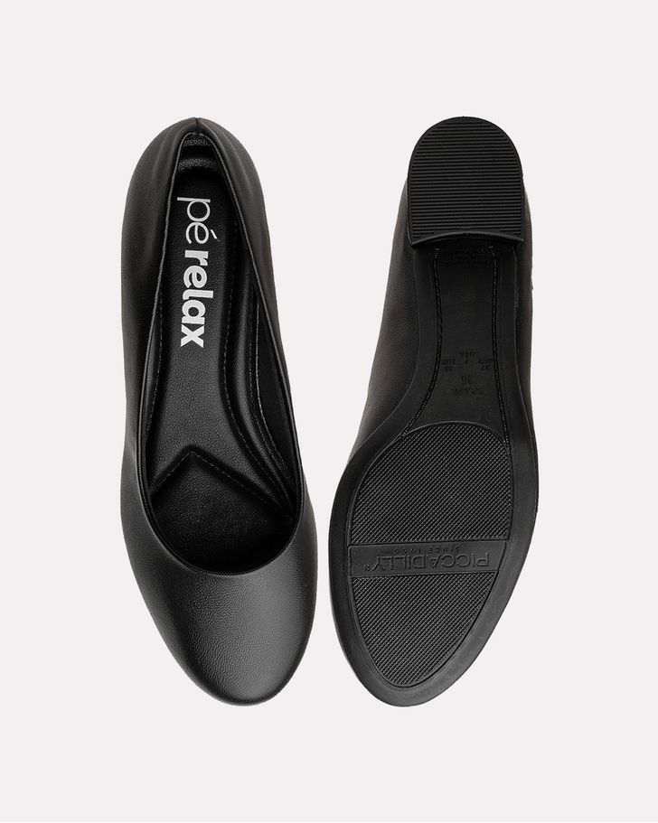 Sapato Salto Bloco Ipoméia - Preto