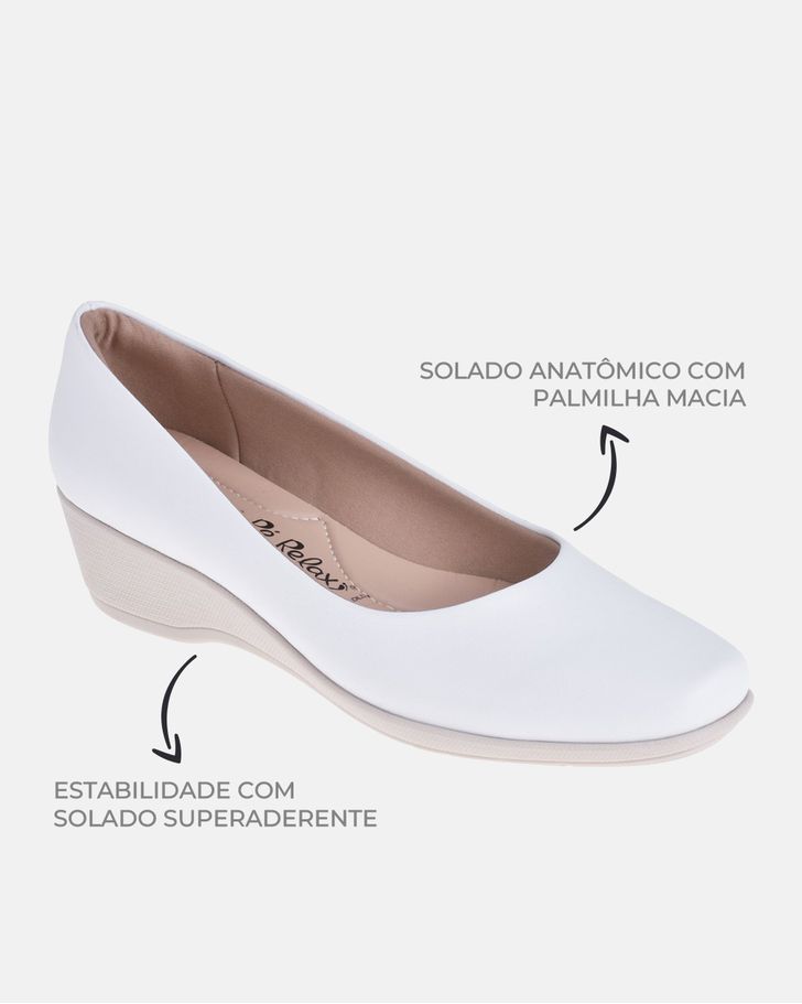 Sapato Lírio - Branco Neve