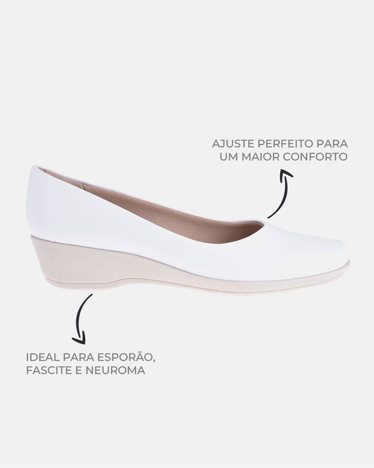 Sapato Lírio - Branco Neve