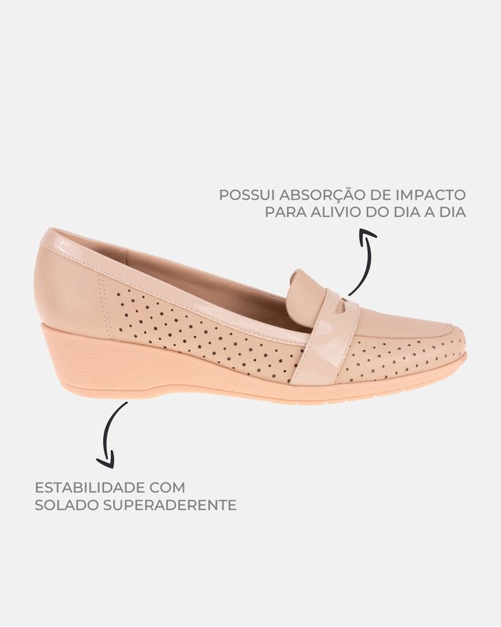 Sapato Comfort Lírio - Marfim