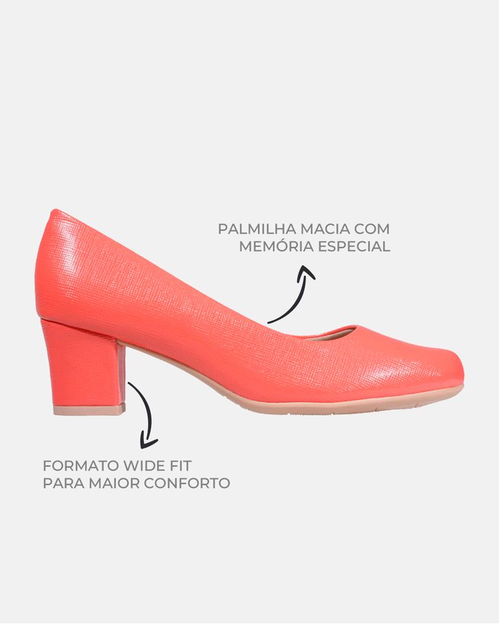 Sapato Social Feminino Magnólia - Goiaba