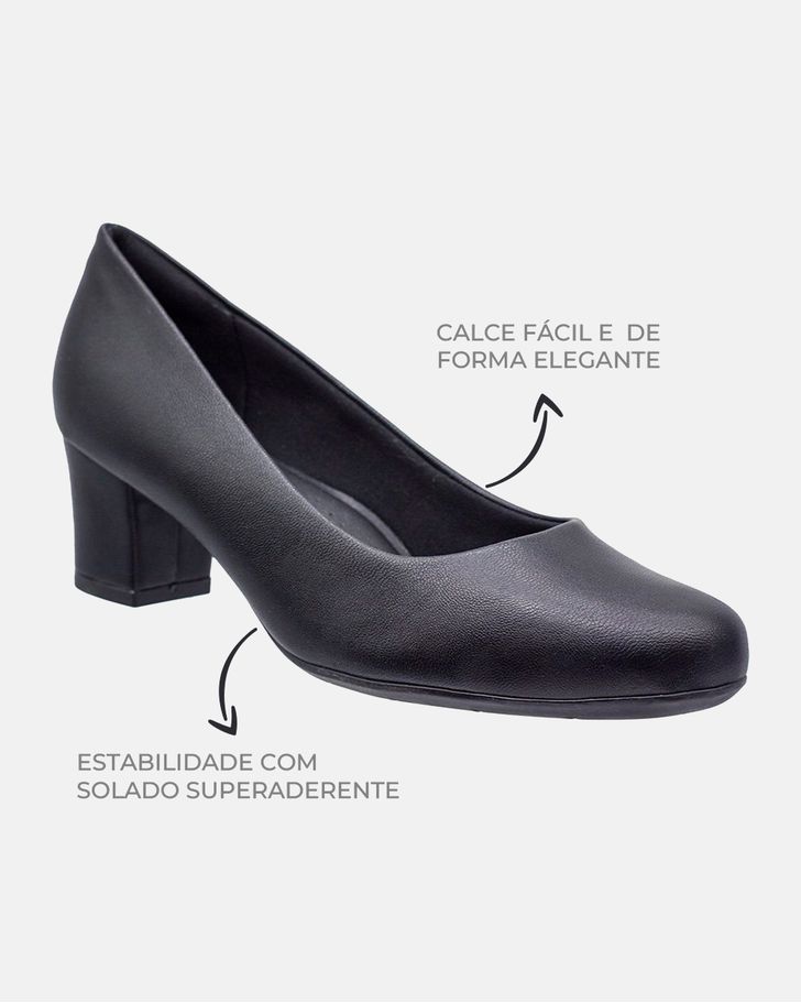 Sapato Social Feminino Magnólia - Preto