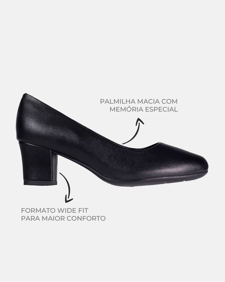 Sapato Social Feminino Magnólia - Preto