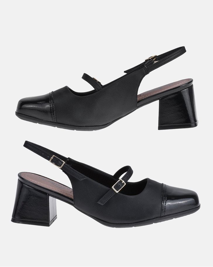 Slingback Fáfia - Preto
