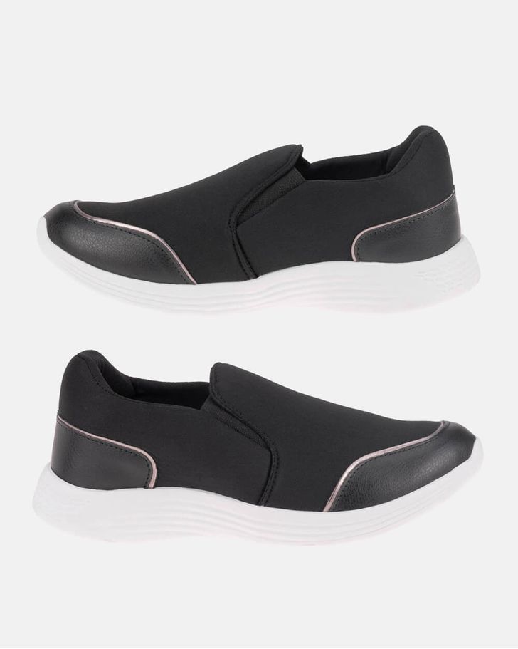 Slip On para Joanete Violeta - Preto
