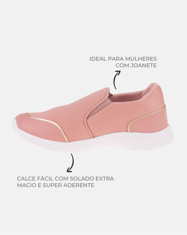Slip On para Joanete Violeta - Rosê