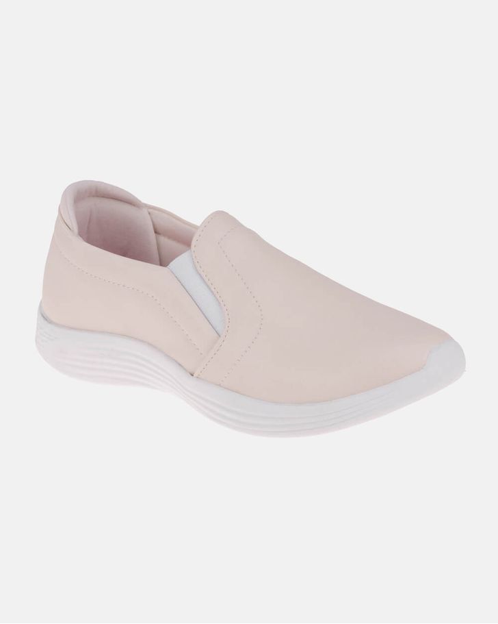 Slip On Ortopédico Violeta - Off White