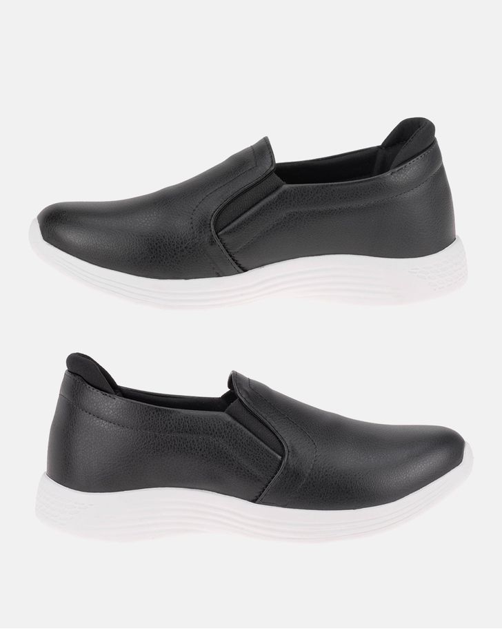 Slip On Ortopédico Violeta - Preto