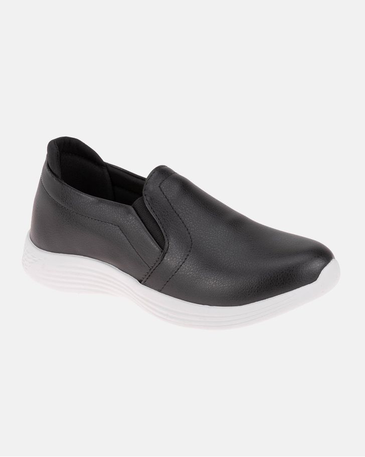 Slip On Ortopédico Violeta - Preto