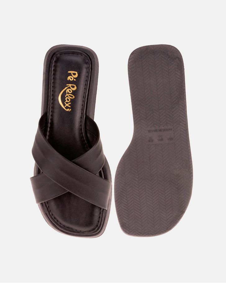 Tamanco Rasteirinha Alisso - Preto