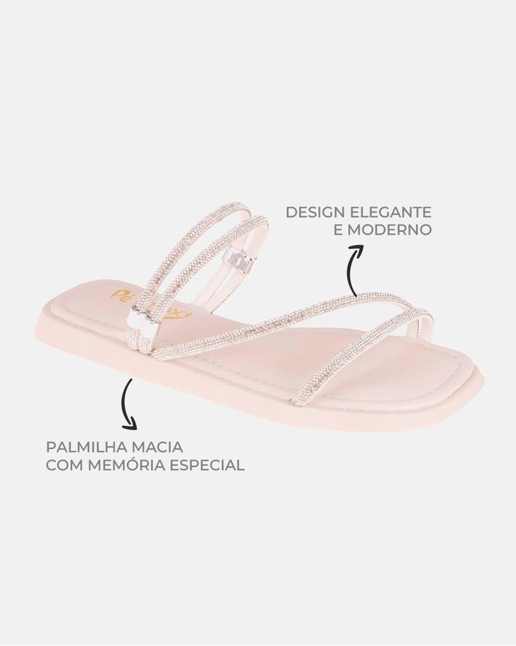 Rasteirinha Papete Alisso - Off White