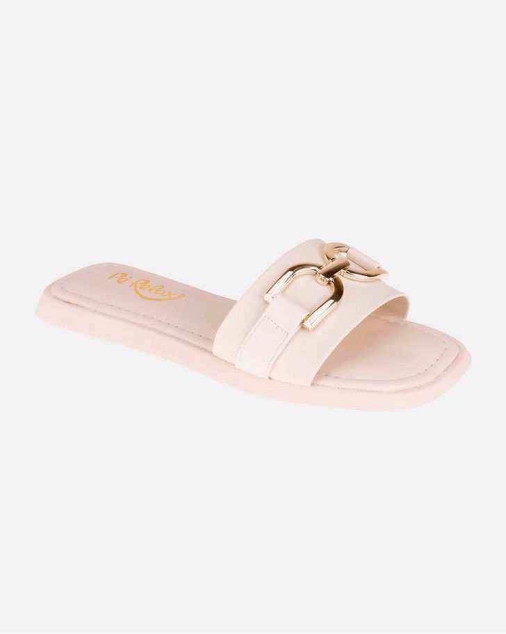 Tamanco Rasteirinha Alisso - Off White