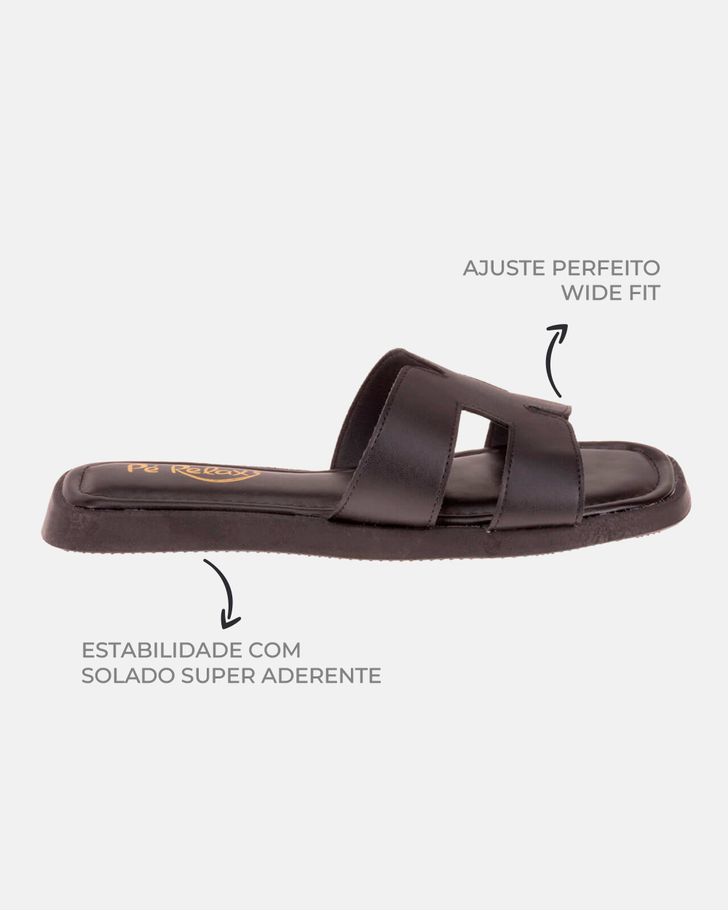 Rasteirinha H Alisso - Preta