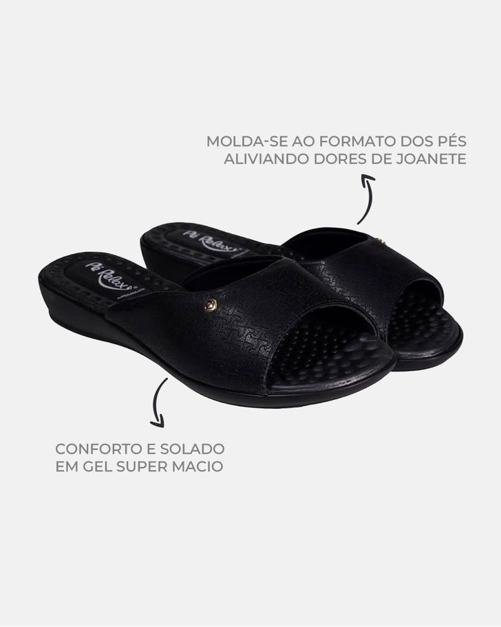 Tamanco Anatômico Jasmim - Preto