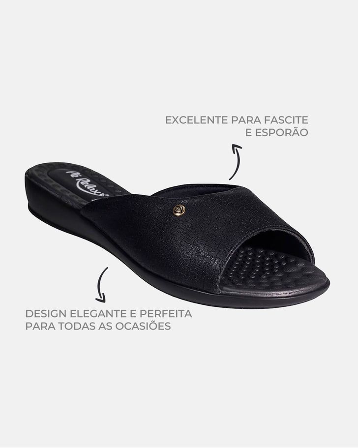Tamanco Anatômico Jasmim - Preto