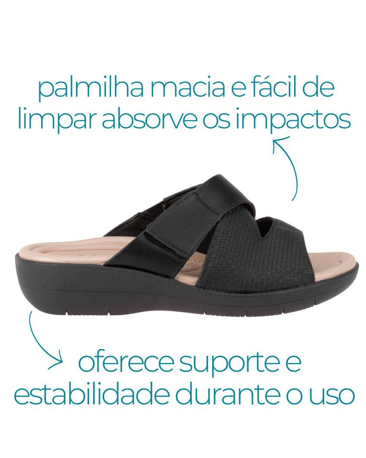 Tamanco Helicônia - Preto