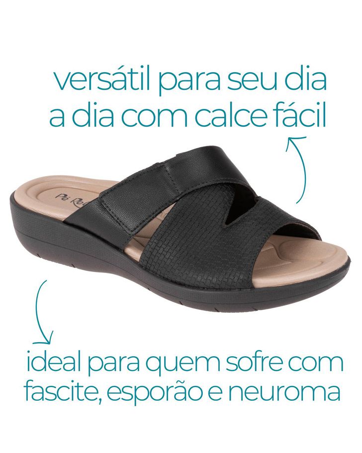 Tamanco Helicônia - Preto