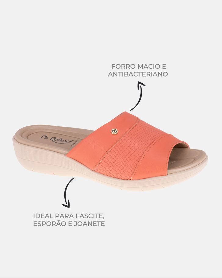 Tamanco Helicônia - Coral