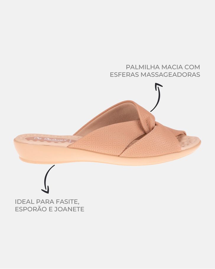 Tamanco Ortopédico Jasmim - Amêndoa